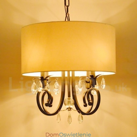 Rustykalna metalowa lampa wisząca w kształcie bębna Rustykalna metalowa lampa wisząca w kształcie bębna
