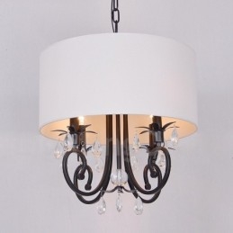 Rustykalna metalowa lampa wisząca w kształcie bębna