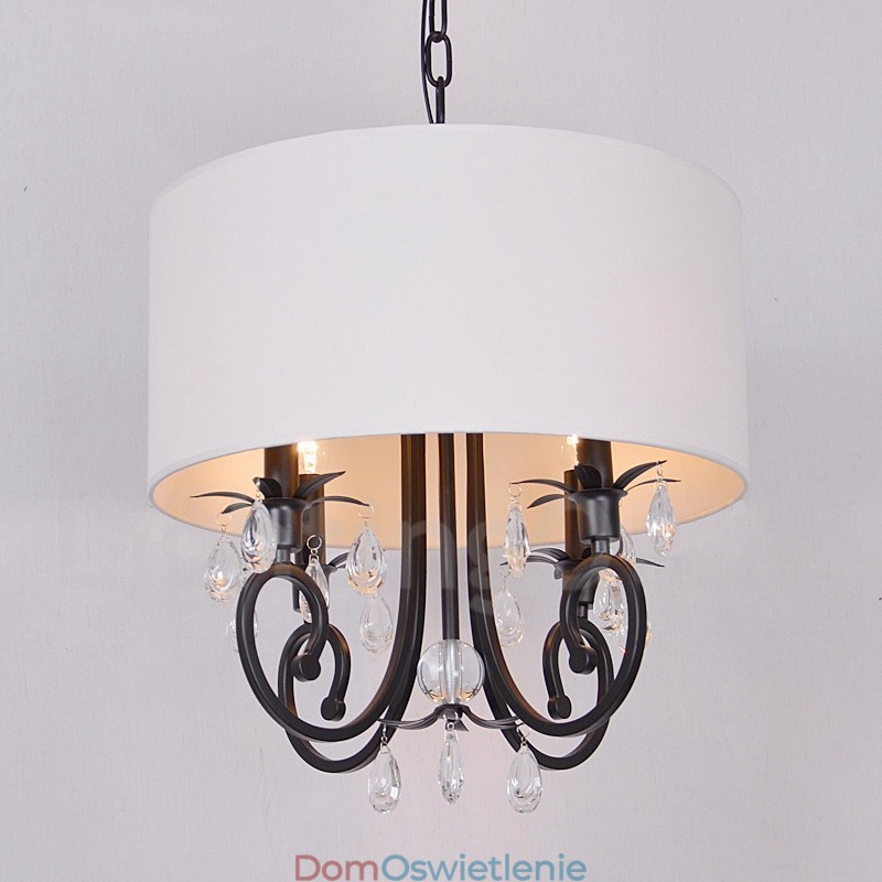 Rustykalna metalowa lampa wisząca w kształcie bębna