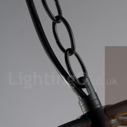6-cio metrowe metalowe lampy wiszące w stylu vintage