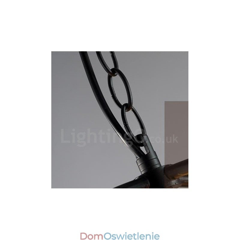 6-cio metrowe metalowe lampy wiszące w stylu vintage