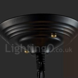 6-cio metrowe metalowe lampy wiszące w stylu vintage