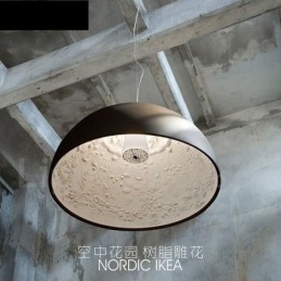 Czarna rustykalna lampa wisząca Lodge 1