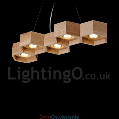 5-cio metrowe drewniane nowoczesne lampy wiszące 5-cio metrowe drewniane nowoczesne lampy wiszące