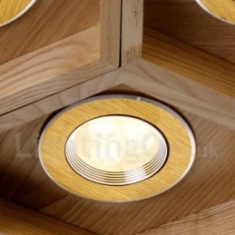 12 Jasnych Drewna Nowoczesnych Współczesnych Lamp Wiszących