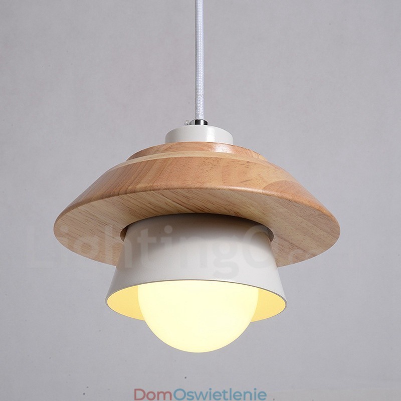 Metalowa lampa wisząca z 1 światłem