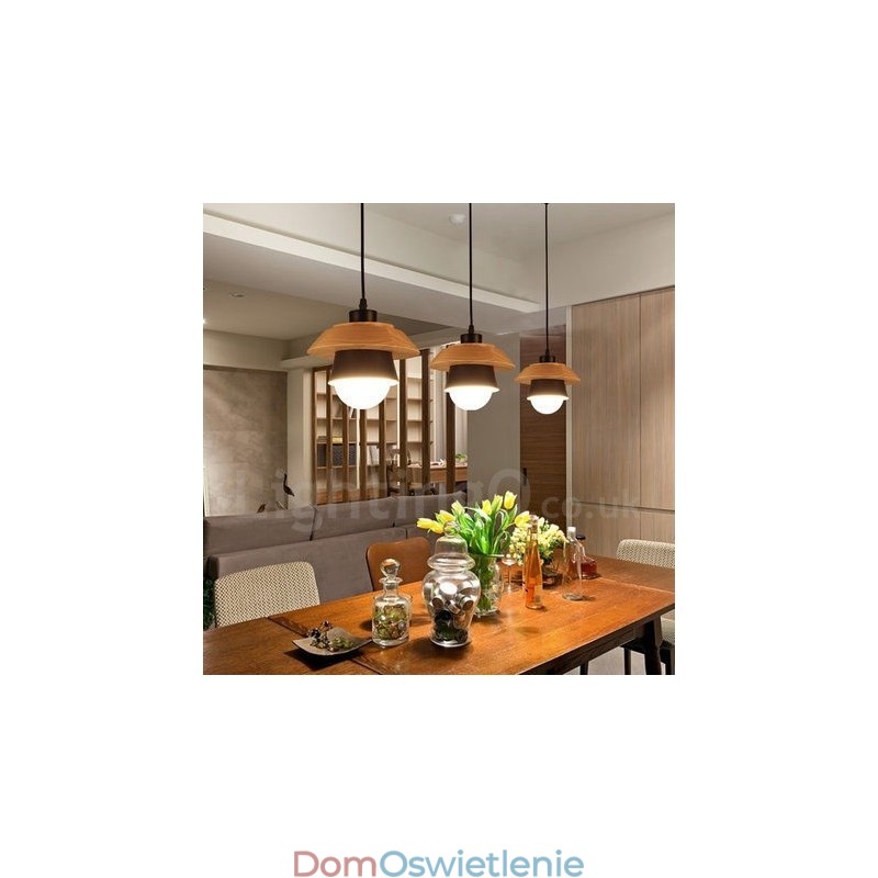 Metalowa lampa wisząca z 1 światłem