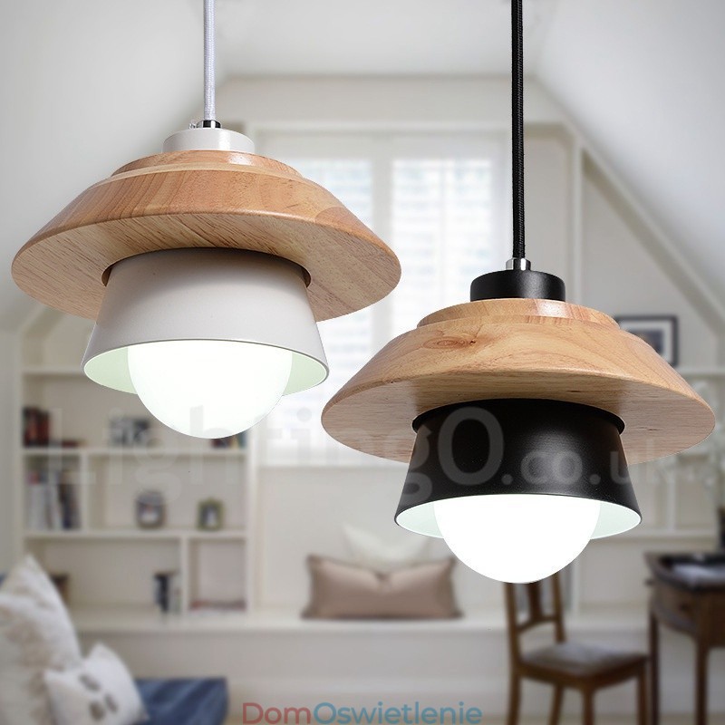 Metalowa lampa wisząca z 1 światłem