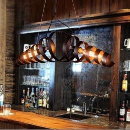 Retro Żelazna Lampa Nowoczesny Minimalistyczny Żyrandol W Stylu Industrialnym