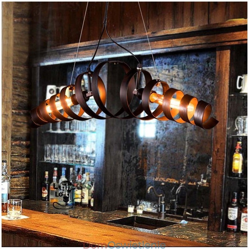 Retro Żelazna Lampa Nowoczesny Minimalistyczny Żyrandol W Stylu Industrialnym