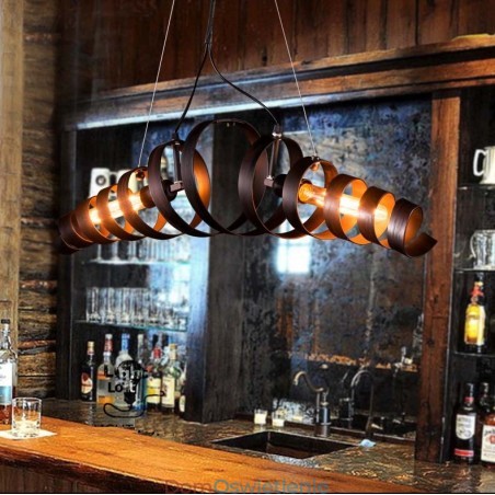 Retro Żelazna Lampa Nowoczesny Minimalistyczny Żyrandol W Stylu Industrialnym Retro Żelazna Lampa Nowoczesny Minimalistyczny Żyrandol W Stylu Industrialnym