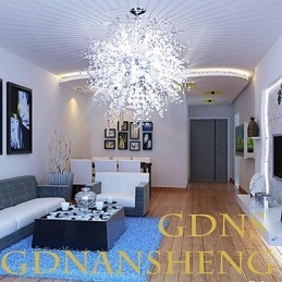 Nowoczesna latarnia Globe Crystal Chrome Metal Flush Mount