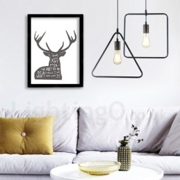 Nowoczesna współczesna metalowa lampa wisząca z 1 światłem