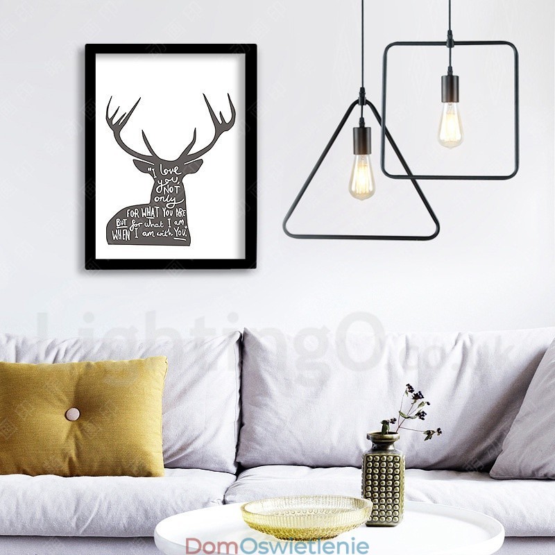 Nowoczesna współczesna metalowa lampa wisząca z 1 światłem