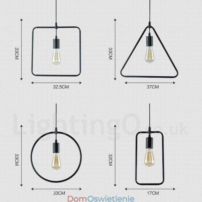 Nowoczesna współczesna metalowa lampa wisząca z 1 światłem