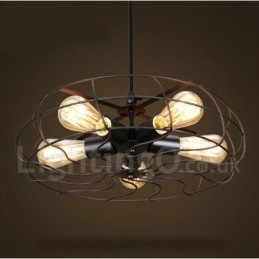 Retro Vintage 5-punktowa lampa wisząca