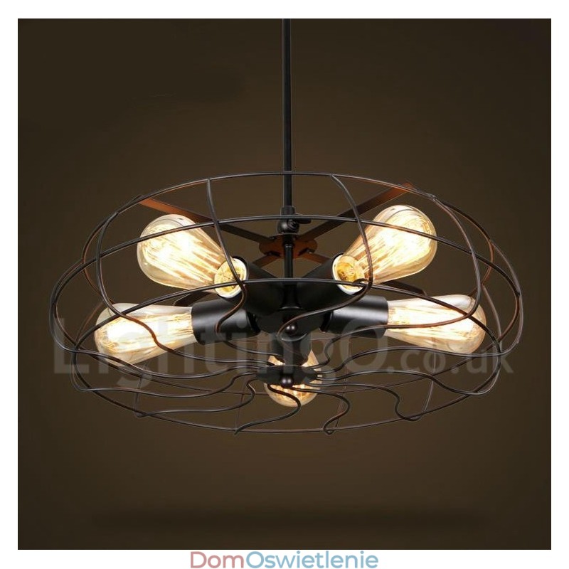 Retro Vintage 5-punktowa lampa wisząca