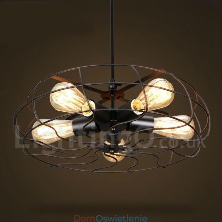 Retro Vintage 5-punktowa lampa wisząca Retro Vintage 5-punktowa lampa wisząca