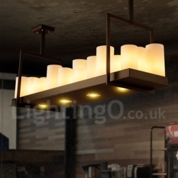 Rustykalna lampa wisząca w stylu vintage w stylu Lodge Candlestick