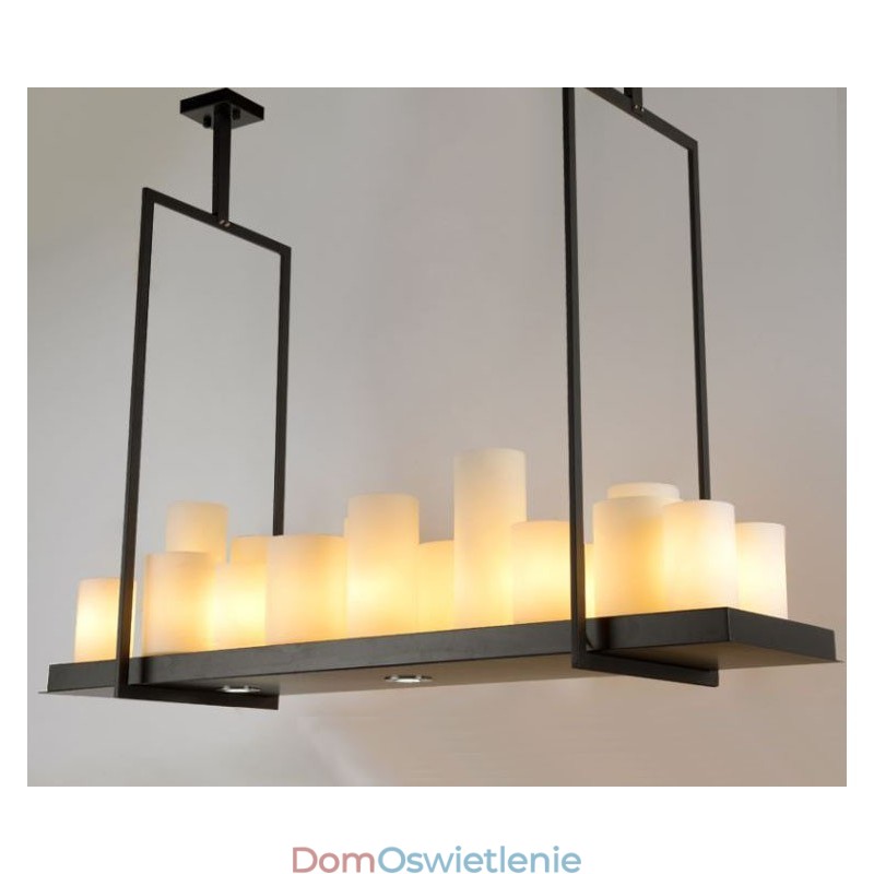 Rustykalna lampa wisząca w stylu vintage w stylu Lodge Candlestick