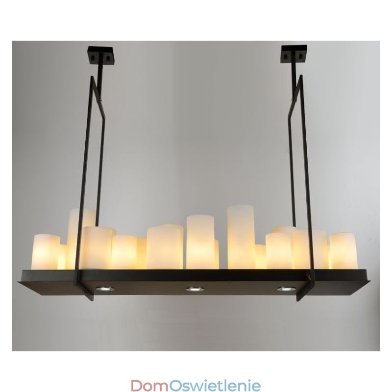 Rustykalna lampa wisząca w stylu vintage w stylu Lodge Candlestick