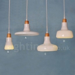 Lampa wisząca retro vintage z kloszem szklanym