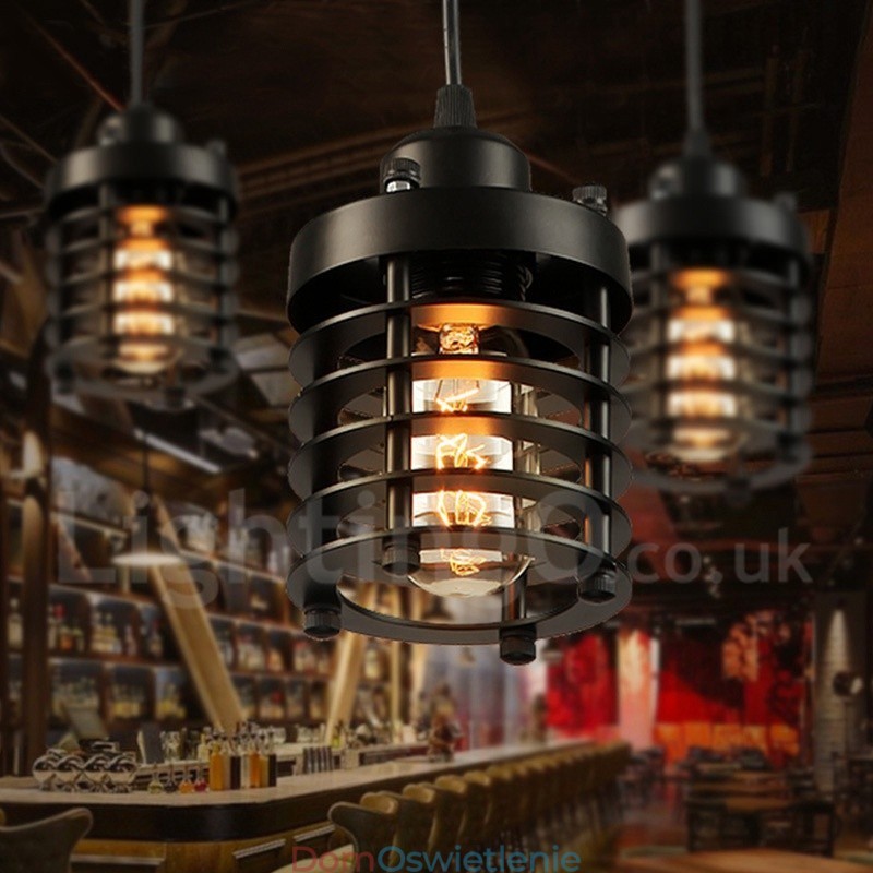 Retro Vintage Metal 1 Światło Wiszące Lampy