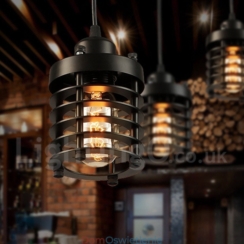 Retro Vintage Metal 1 Światło Wiszące Lampy