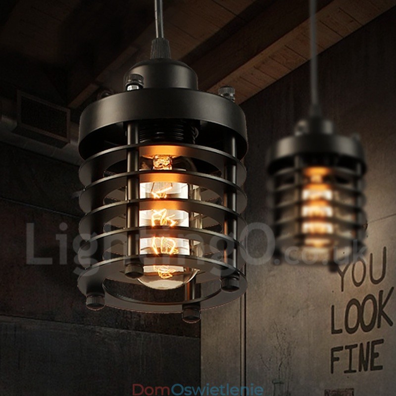 Retro Vintage Metal 1 Światło Wiszące Lampy