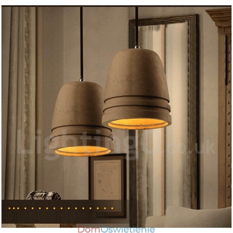 Retro Vintage Betonowa lampa wisząca