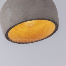 Retro Vintage Drewno Beton Pojedyncza lampa wisząca
