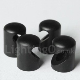 Do 3-punktowej czarnej lampy wiszącej z kloszem szklanym