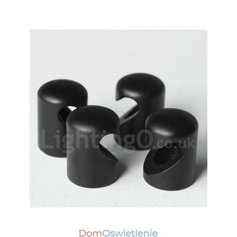 Do 3-punktowej czarnej lampy wiszącej z kloszem szklanym