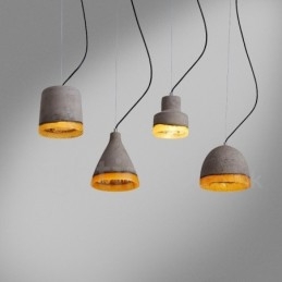 Nowoczesna współczesna lampa wisząca z betonu 1