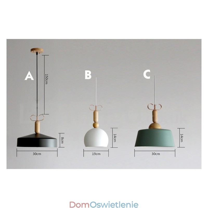 Nowoczesna, współczesna, wielokolorowa lampa wisząca