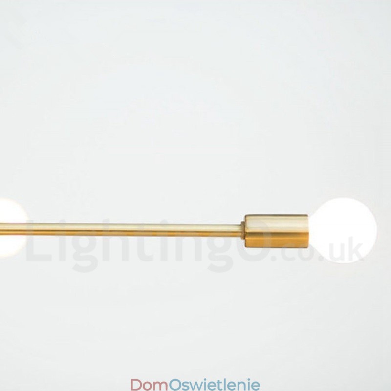 Nowoczesna współczesna lampa żyrandolowa z miedzi z 5 światłami