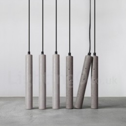 Nowoczesna współczesna lampa wisząca z betonu 1