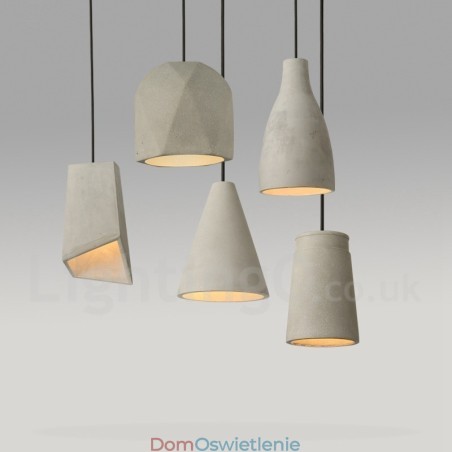 1 Lekka lampa wisząca betonowa 1 Lekka lampa wisząca betonowa