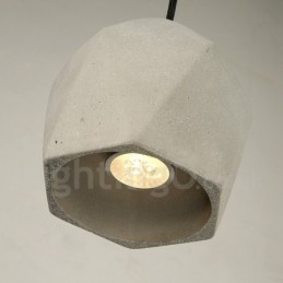 1 Lekka lampa wisząca betonowa