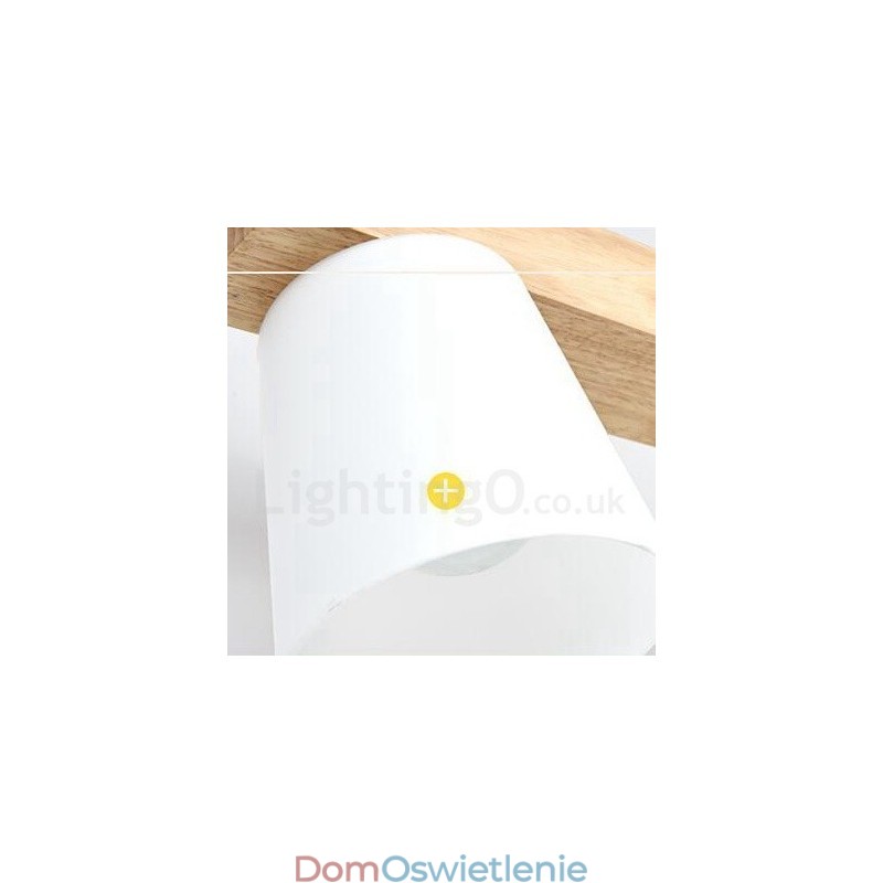3-punktowa nowoczesna współczesna lampa wisząca z drewna
