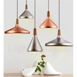 Nowoczesna współczesna metalowa lampa wisząca z 1 światłem