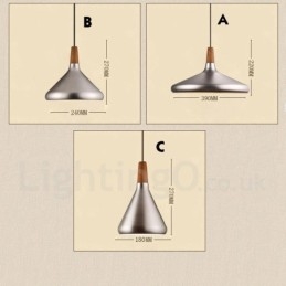Nowoczesna współczesna metalowa lampa wisząca z 1 światłem