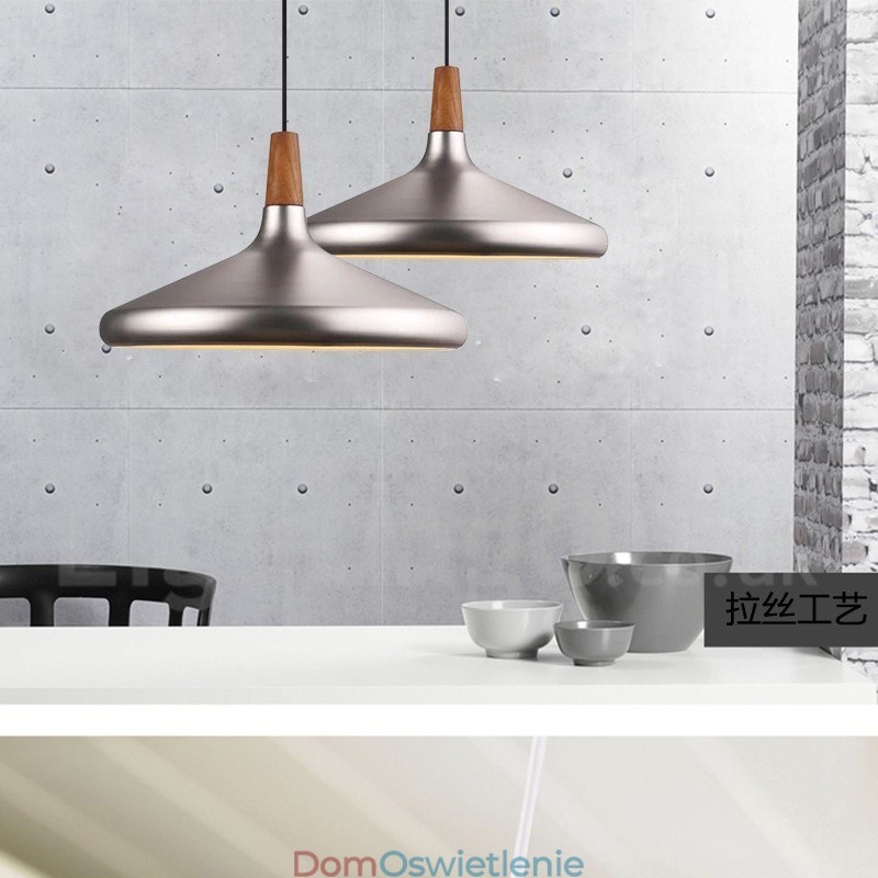 Nowoczesna współczesna metalowa lampa wisząca z 1 światłem