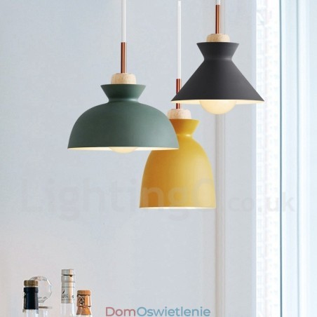 Nowoczesna współczesna metalowa lampa wisząca w wielu kolorach Nowoczesna współczesna metalowa lampa wisząca w wielu kolorach