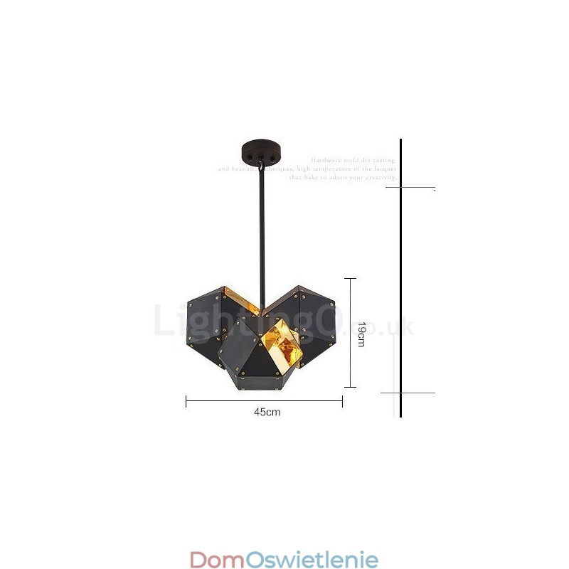 3-punktowa nowoczesna lampa wisząca