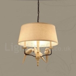 3-punktowa lampa wisząca Rustic Lodge Vintage