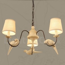 3-punktowa lampa wisząca Rustic Lodge Vintage