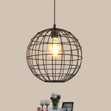 Wisząca lampa w kształcie kuli w stylu rustykalnym Wisząca lampa w kształcie kuli w stylu rustykalnym