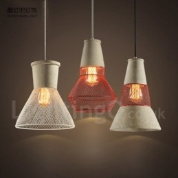 1 Lekka metalowa lampa wisząca Rustic Lodge