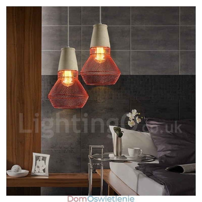 1 Lekka metalowa lampa wisząca Rustic Lodge